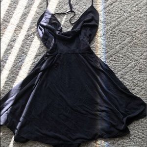 Blue mini flowy dress from urban outfitters